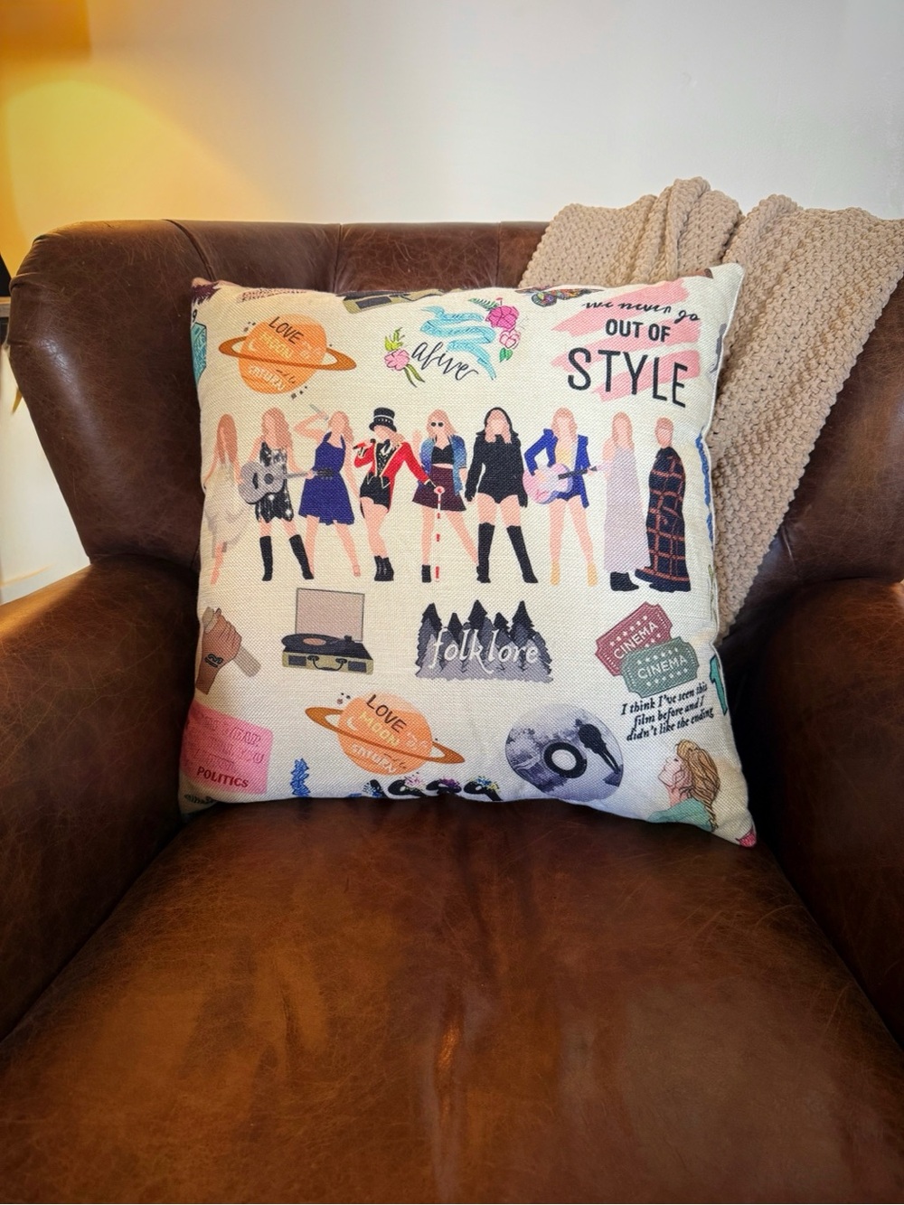 Taylor Swift Throw Pillow